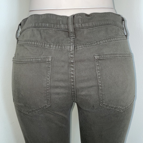 Madewell Olive Army Green Cropped Skinny Ankle - Picture 8 of 15
